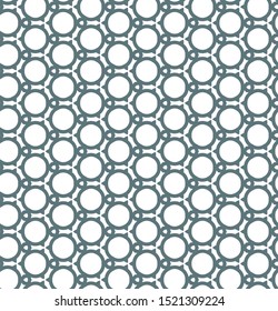 Seamless vector pattern in geometric ornamental style