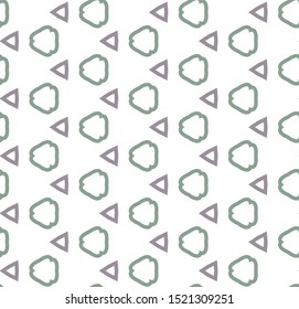 Seamless vector pattern in geometric ornamental style