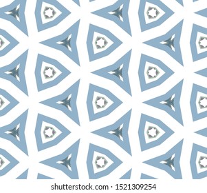 Seamless vector pattern in geometric ornamental style