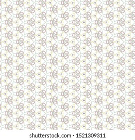 Seamless vector pattern in geometric ornamental style