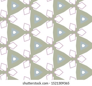 Seamless vector pattern in geometric ornamental style