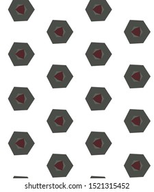 Seamless vector pattern in geometric ornamental style