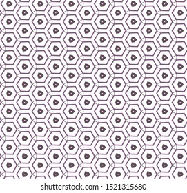 Seamless vector pattern in geometric ornamental style