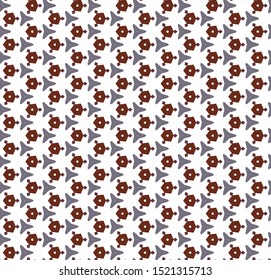 Seamless vector pattern in geometric ornamental style