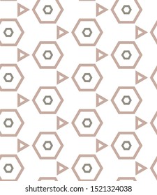 Seamless vector pattern in geometric ornamental style