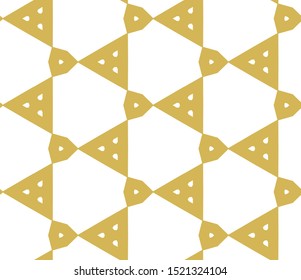 Seamless vector pattern in geometric ornamental style