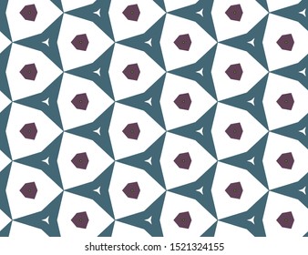 Seamless vector pattern in geometric ornamental style