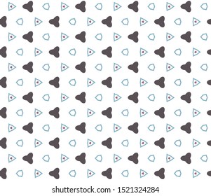 Seamless vector pattern in geometric ornamental style