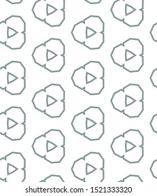 Seamless vector pattern in geometric ornamental style