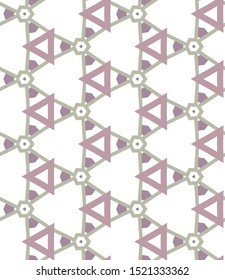 Seamless vector pattern in geometric ornamental style