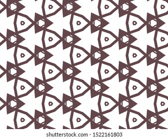 Seamless vector pattern in geometric ornamental style