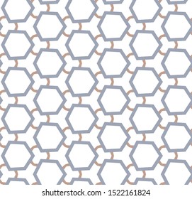 Seamless vector pattern in geometric ornamental style