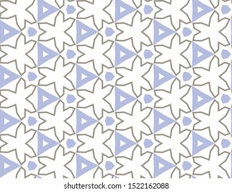 Seamless vector pattern in geometric ornamental style