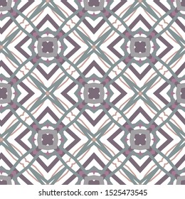 Seamless vector pattern in geometric ornamental style