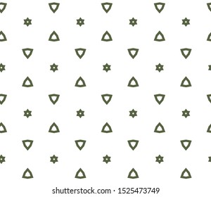 Seamless vector pattern in geometric ornamental style