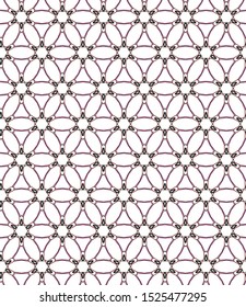 Seamless vector pattern in geometric ornamental style