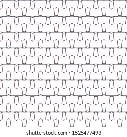 Seamless vector pattern in geometric ornamental style