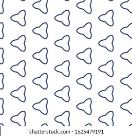 Seamless vector pattern in geometric ornamental style