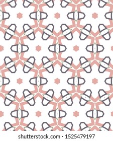 Seamless vector pattern in geometric ornamental style