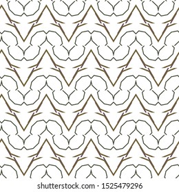 Seamless vector pattern in geometric ornamental style