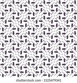 Seamless vector pattern in geometric ornamental style