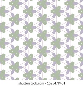 Seamless vector pattern in geometric ornamental style