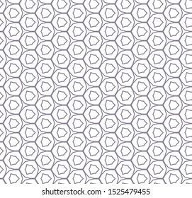 Seamless vector pattern in geometric ornamental style