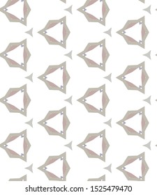 Seamless vector pattern in geometric ornamental style