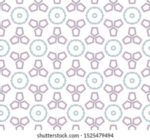 Seamless vector pattern in geometric ornamental style