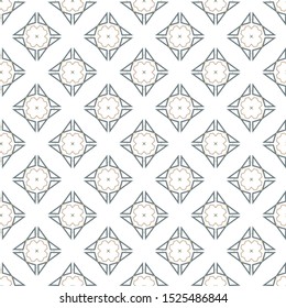 Seamless vector pattern in geometric ornamental style