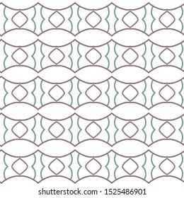 Seamless vector pattern in geometric ornamental style