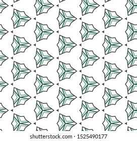 Seamless vector pattern in geometric ornamental style
