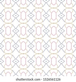 Seamless vector pattern in geometric ornamental style