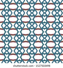 Seamless vector pattern in geometric ornamental style