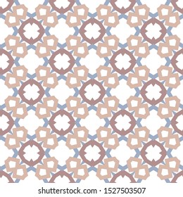 Seamless vector pattern in geometric ornamental style