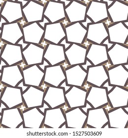 Seamless vector pattern in geometric ornamental style
