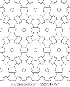 Seamless vector pattern in geometric ornamental style