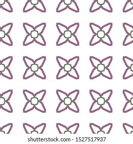 Seamless vector pattern in geometric ornamental style