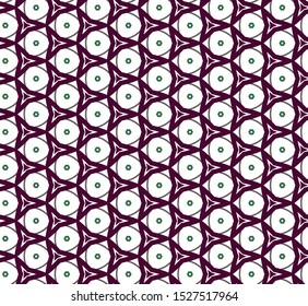 Seamless vector pattern in geometric ornamental style