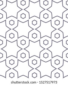 Seamless vector pattern in geometric ornamental style
