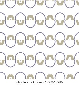 Seamless vector pattern in geometric ornamental style