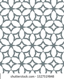 Seamless vector pattern in geometric ornamental style