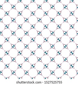Seamless vector pattern in geometric ornamental style