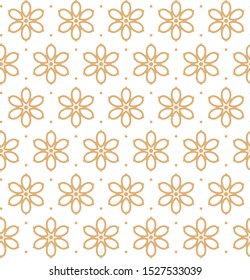 Seamless vector pattern in geometric ornamental style