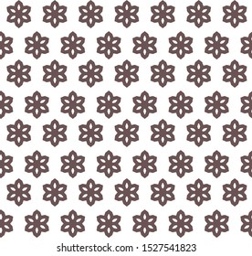 Seamless vector pattern in geometric ornamental style