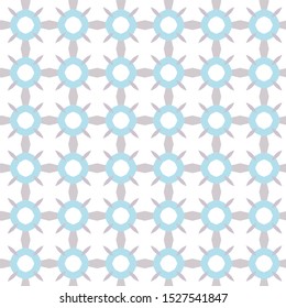 Seamless vector pattern in geometric ornamental style