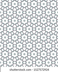 Seamless vector pattern in geometric ornamental style