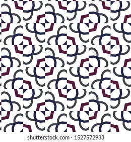 Seamless vector pattern in geometric ornamental style