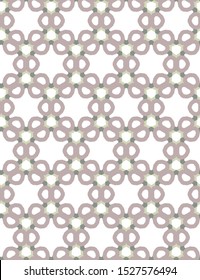 Seamless vector pattern in geometric ornamental style