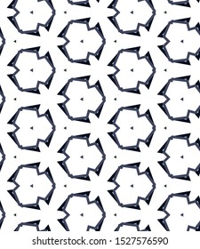 Seamless vector pattern in geometric ornamental style